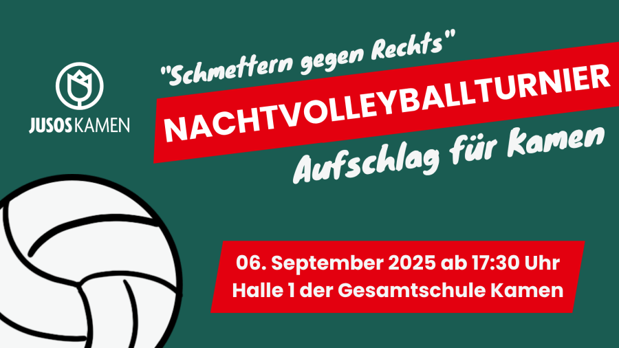 Jusos veranstalten Nachtvolleballturnier